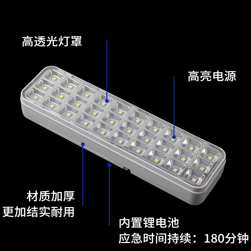 Lámpara de campamento de emergencia integrada recargable portátil en el campo, lámpara de puesto en el mercado nocturno, lámpara de campamento al aire libre LED de emergencia image 3