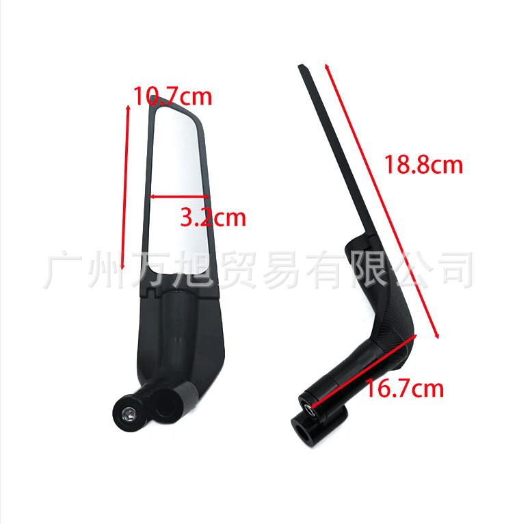 Suitable for Suzuki Gsxs750 Gsxs1000 Rotating Fixed Wind Wing Motorcycle Rearview Mirror Side Mirror