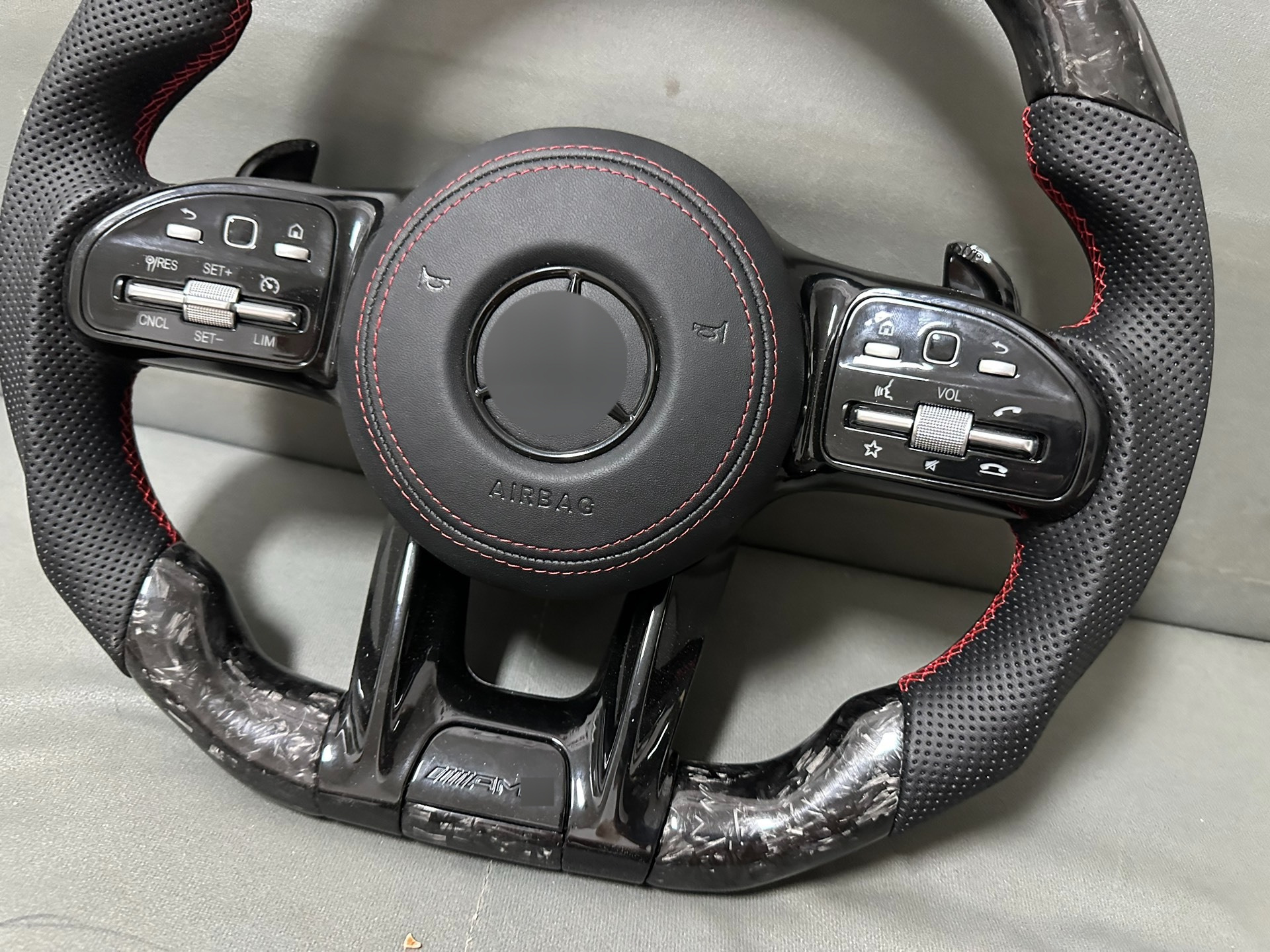 Mercedes-Benz 809AMG A-Class E-Class C-Class CLA GLC Forged Carbon Fiber Steering Wheel Upgrade Mercedes-Benz Steering Wheel Assembly