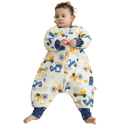 Cotton Tree New Baby Sleeping Bag Autumn and Winter Thickened Pure Cotton Baby Sleeping Bag Kindergarten Children's Air-conditioned Room Anti-Kick Quilt