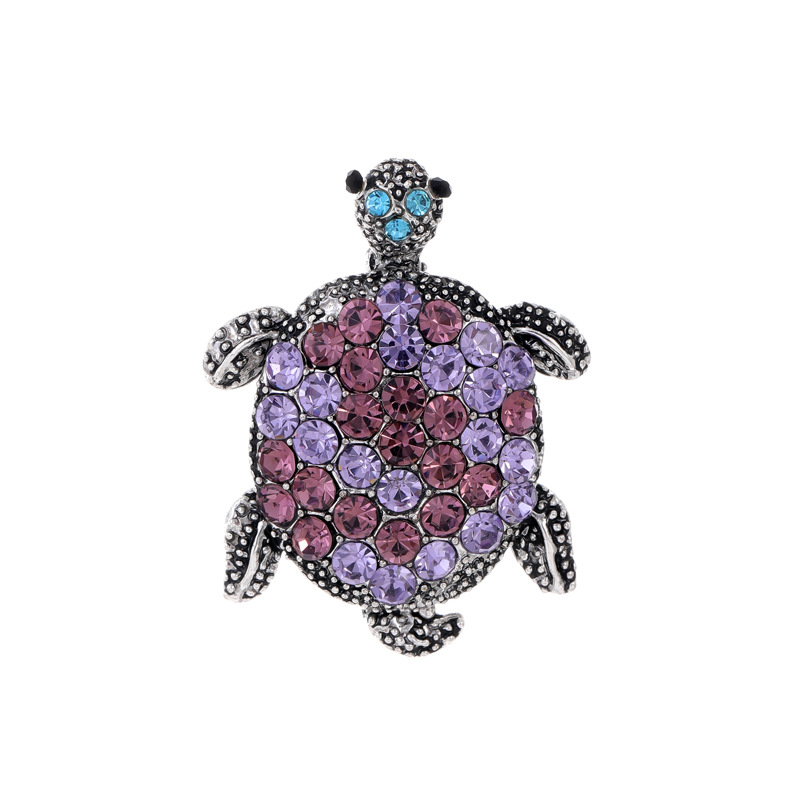 Cross-border European and American cartoon turtle animal brooch coat sweater clothing collar pin accessories turtle pin corsage