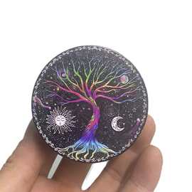 uv彩印全包磨烟器 50mm四层锌合金多色金属研磨器 跨境热销GRINDE