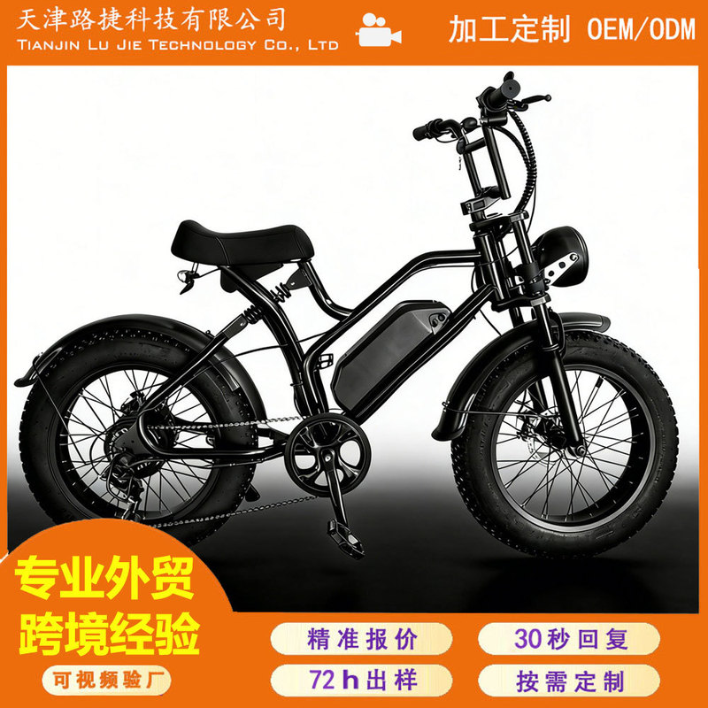 Electric Bicycle Export European and American Wide Tire Snowmobile Atv Battery Car Electric Power-Assisted Fat Tire Car Electric Vehicle