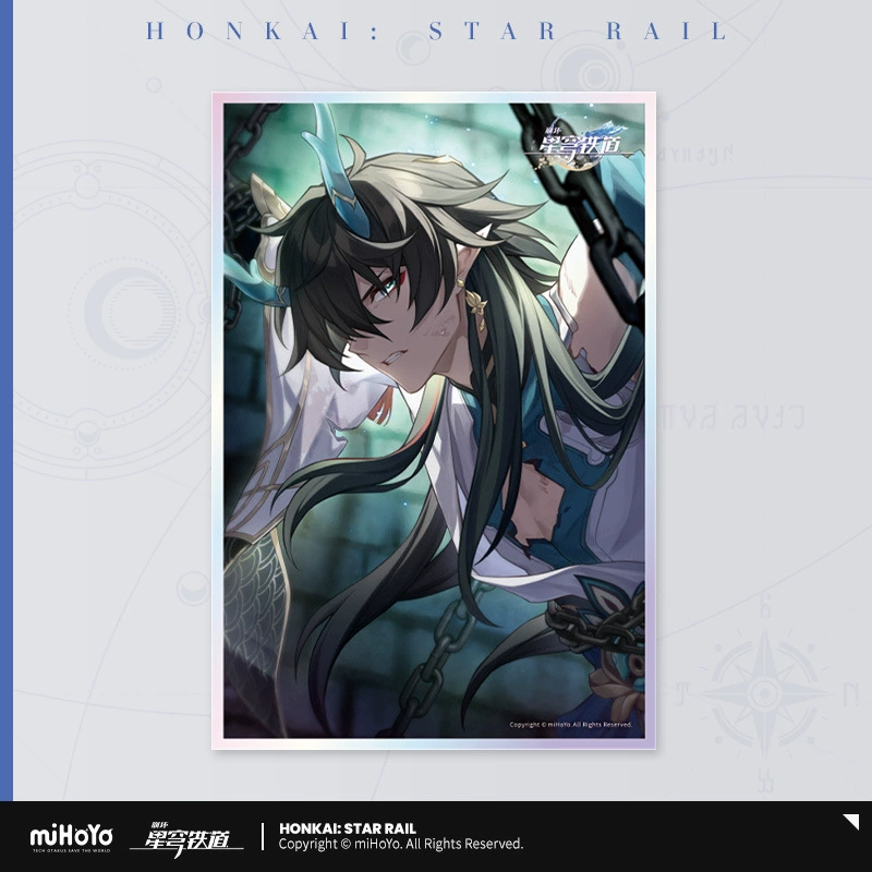 Коллекционный значок (Honkai: Star Rail) — персонаж, цветной картон на подложке, одиночный