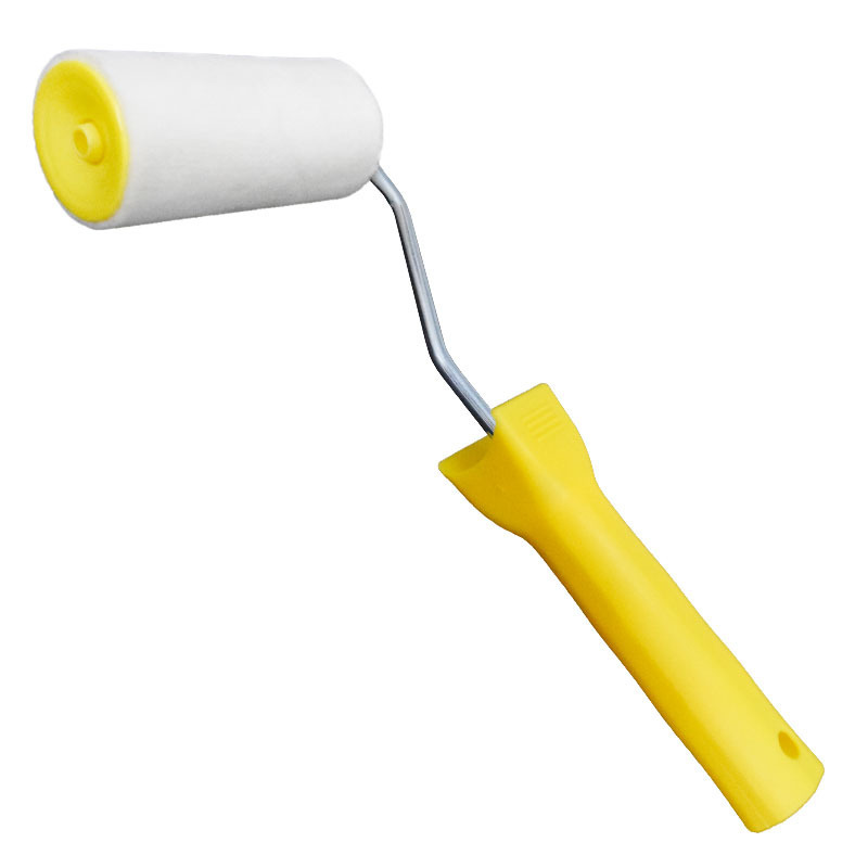 Cepillo de rodillo de lana real 30/40 de 4 pulgadas, pelo corto, pelo fino, 10 cm, cepillado y trazado, pintura en negrita