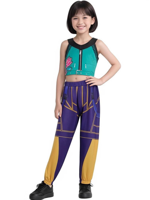 新款跨境K-POP猎魔女团cos服鲁米佐依米拉恶魔猎人万圣节演出服装|undefined