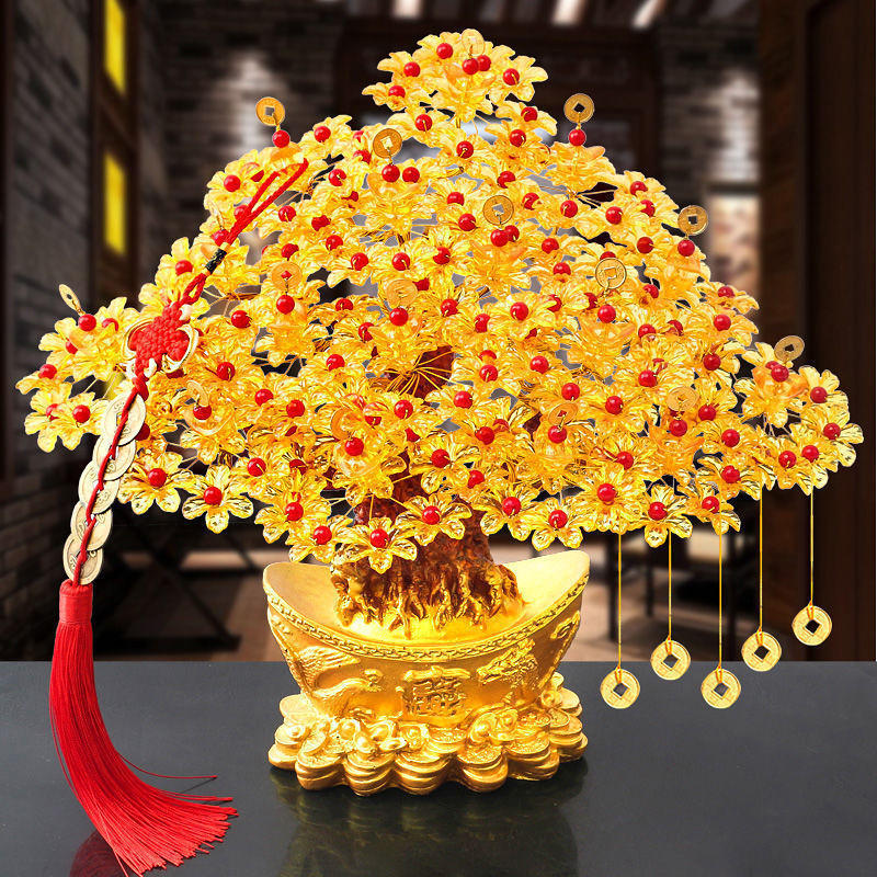 Handmade Beaded Money Tree Material Package to Make Ornaments to Attract Wealth, Dragon Crafts, Woven Adult Money Tree