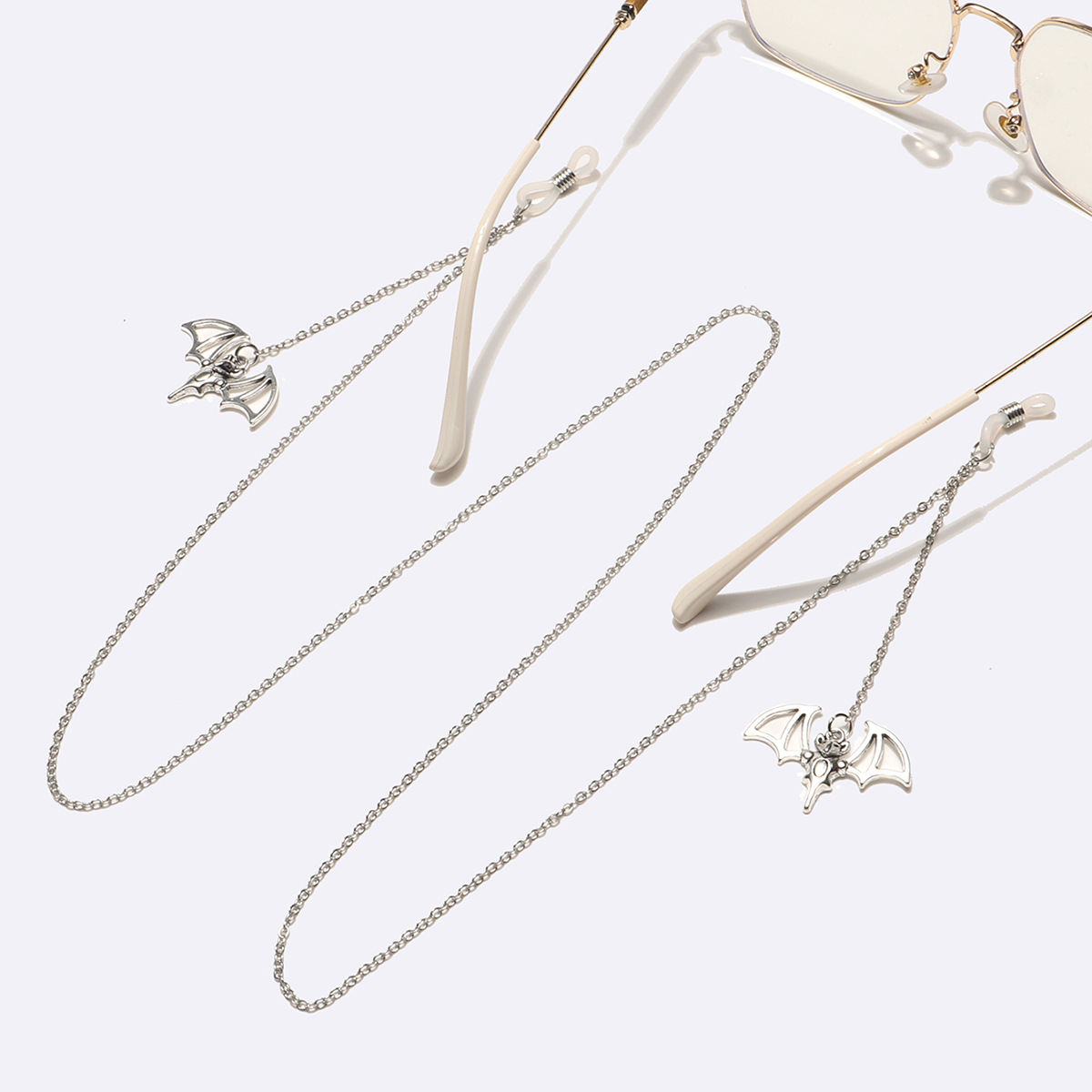 Bat Pattern Unisex Gender Fashion Style Fashion Bat Metal Unisex Glasses Chain