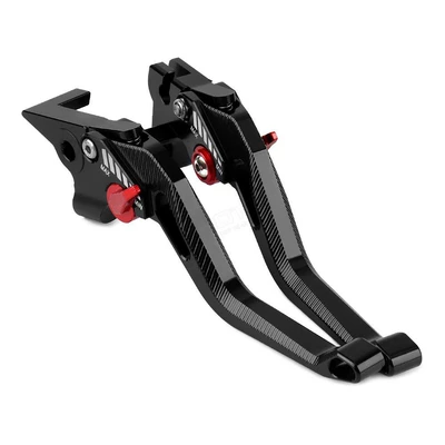 Motorcycle Handle Cover, lever horn/Kawasaki/Yamaha/duke/Ducati Huanglong - black-red-adjustment