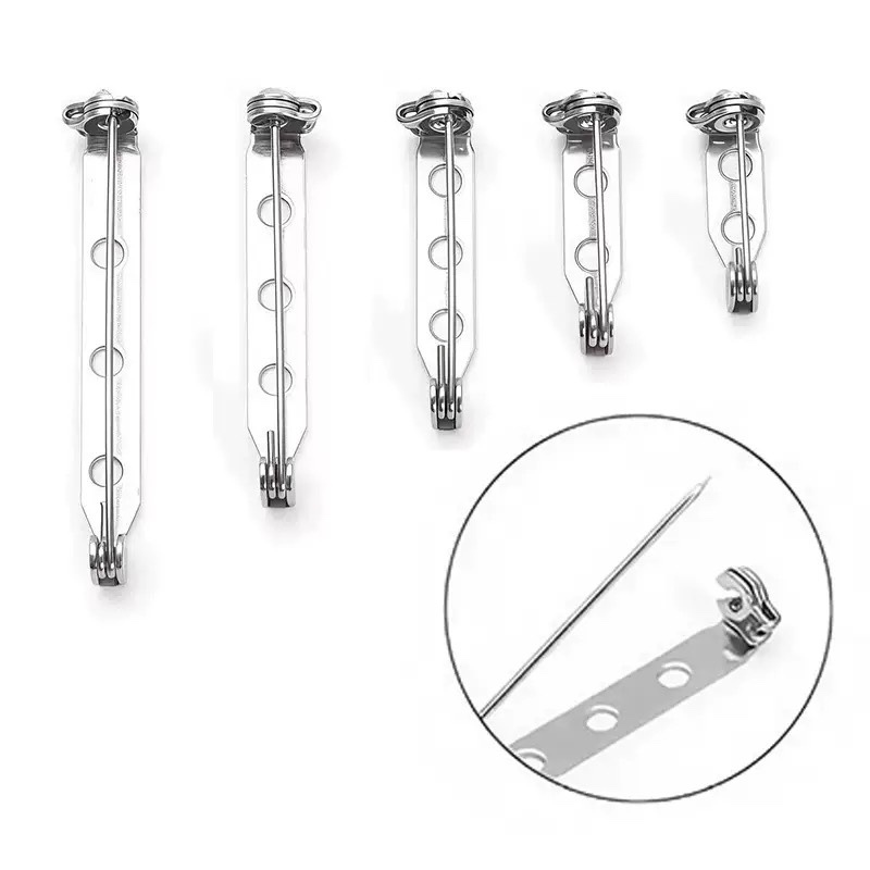 stainless steel anti-allergy brooch pin accessories simple pin clothing fixed pin diy jewelry accessories