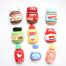 diy树脂配件番茄酱果酱 鞋扣水杯贴奶油胶贴片 冰箱贴手工材料