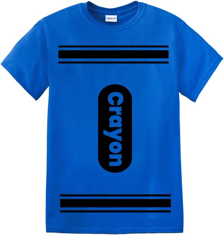 【Cross-Border European Size Cotton T-Shirt】Crayon T-Shirt Halloween Costume for Men and Women with Fun Crayon Print Short Sleeve Top 【Cross-Border European Size Cotton T-Shirt】Crayon T-Shirt Halloween Costume for Men and Women with Fun Crayon Print Short Sleeve Top