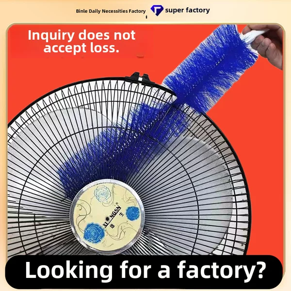 Fan Dust Removal Brush Bendable Household Plastic Gap Dust Sweeping Artifact Multi-Functional Extra Long Electric Fan Cleaning Brush