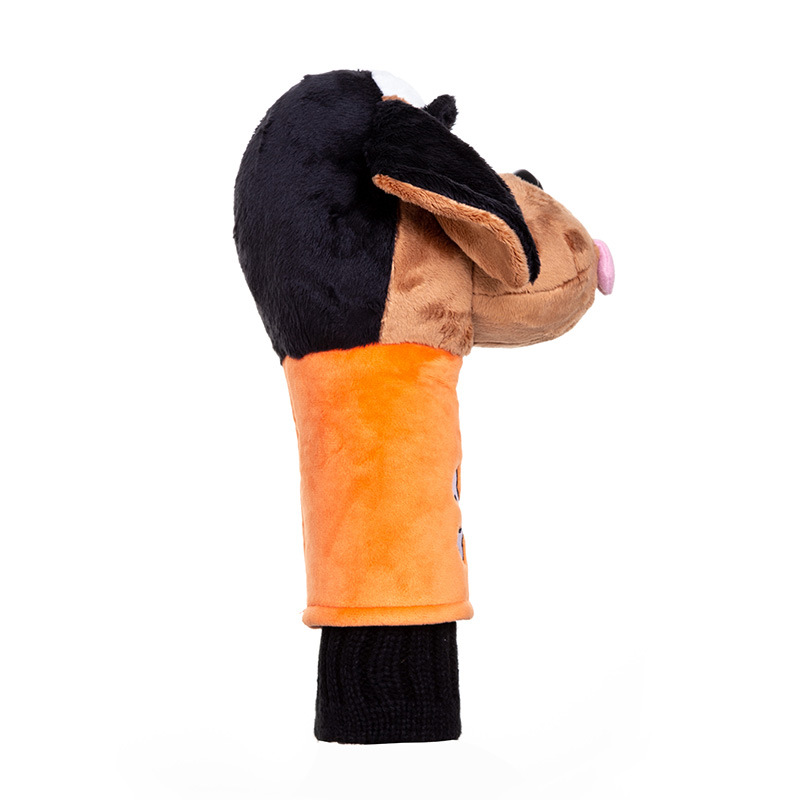 Venta caliente transfronteriza Big Eye Dog Golf Club cubierta N ° 1 varilla de felpa tapa cubierta protectora cabeza de bola cubierta de fábrica al por mayor