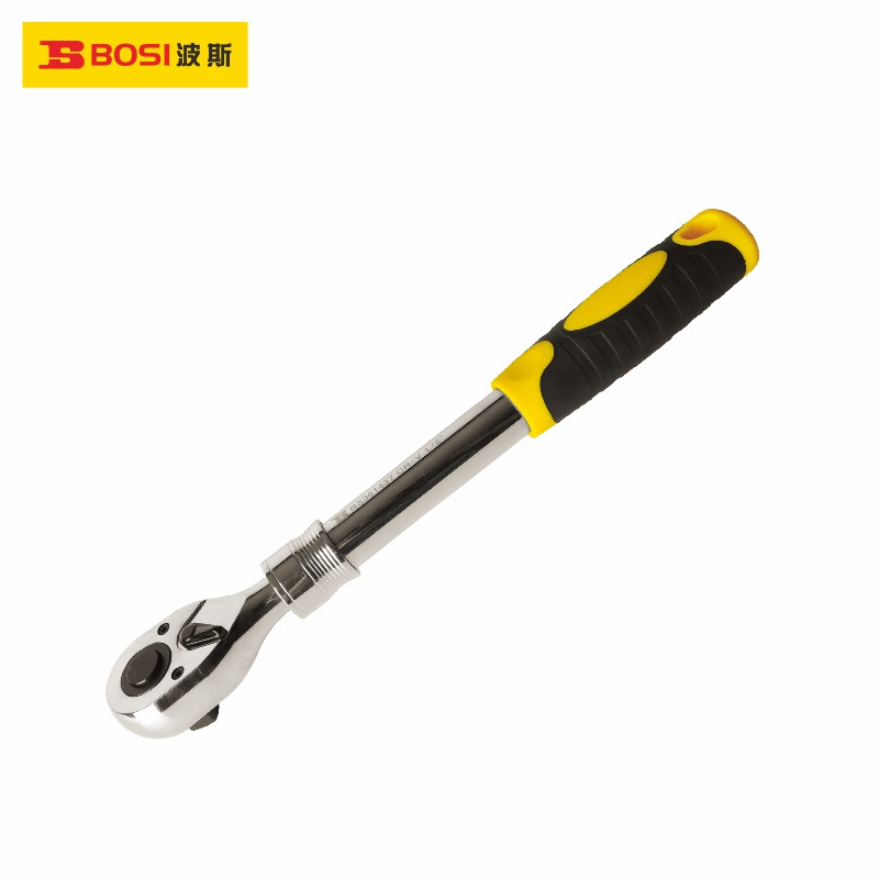 波斯工具 伸缩式棘轮扳手 1/2大飞套筒扳手快速快板 72齿BS361437
