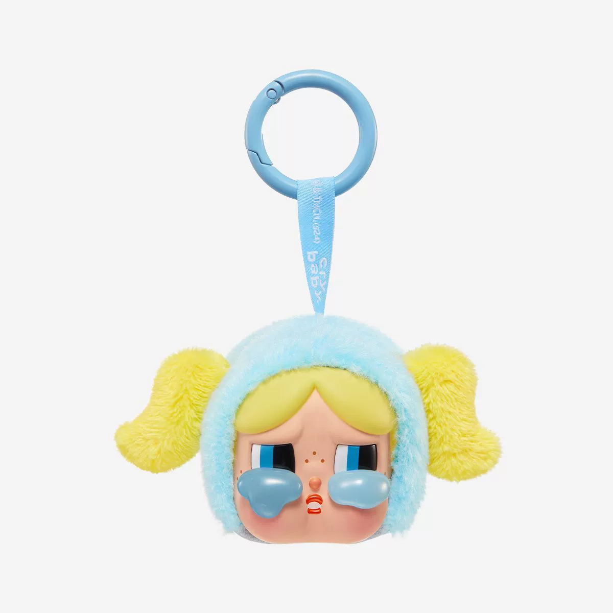 Подлинная Bubble Mart Crybaby × Flying Flying Female Police Series Crying Big Gloves Face Face Blind Blood Box Network