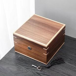 East and West Black Walnut solid wood watch box mechanical watch box quartz watch collection storage display box WB820