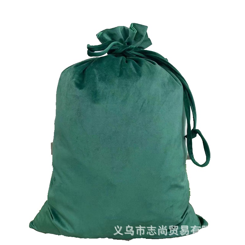 圣诞节糖果袋子现货 束口袋绒布袋子大号50*70cm圣诞包圣诞装饰品