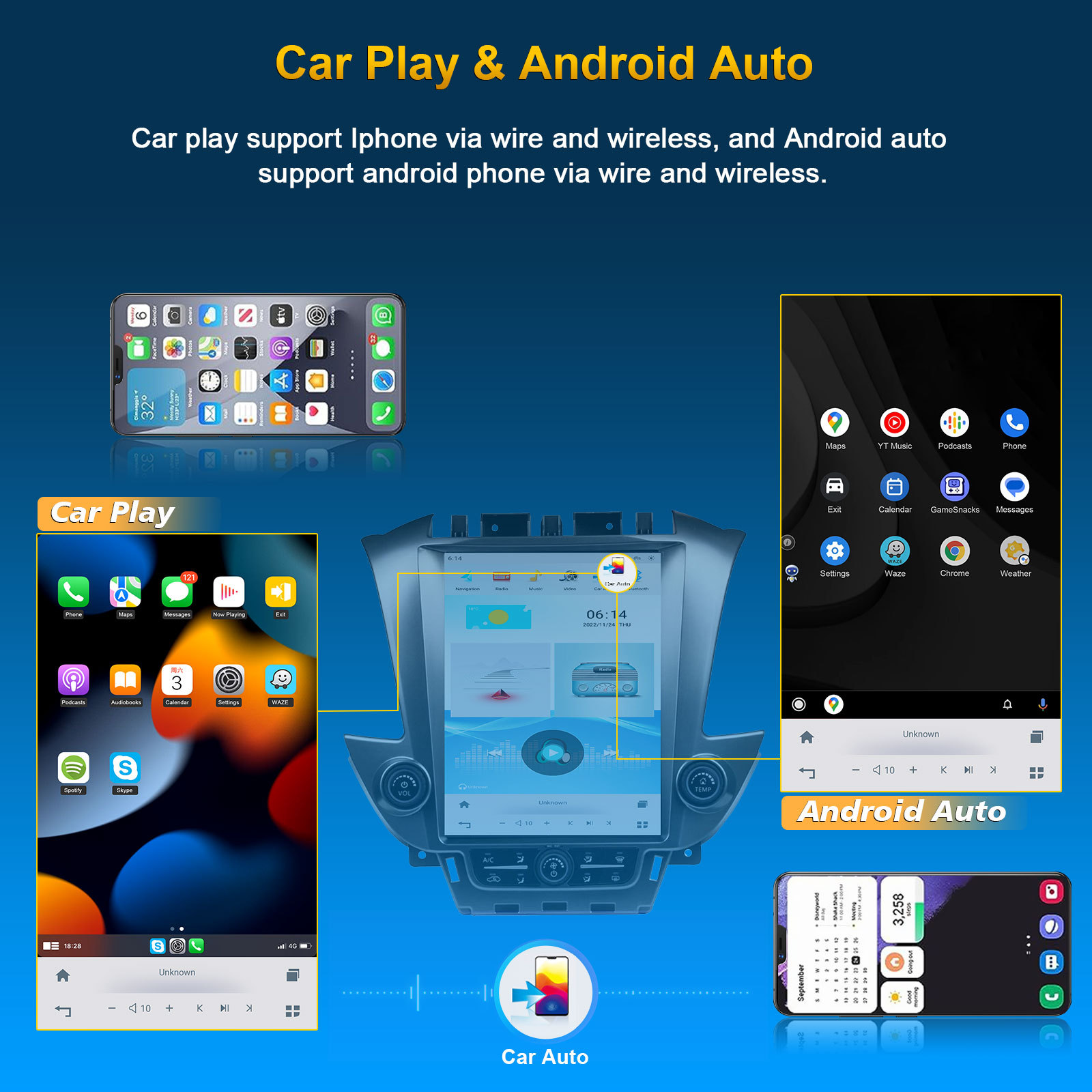 Gmc Yukon 2014- Car Audio and Video Intelligent Navigator Car Gps Android Navigation
