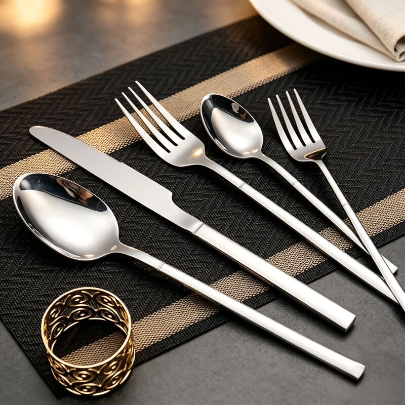 Stainless steel knight cutlery set, 24 pieces, knife, fork, spoon, steak set, high-end hotel western-style tableware set, spoons and forks Stainless steel knight cutlery set, 24 pieces, knife, fork, spoon, steak set, high-end hotel western-style tableware set, spoons and forks