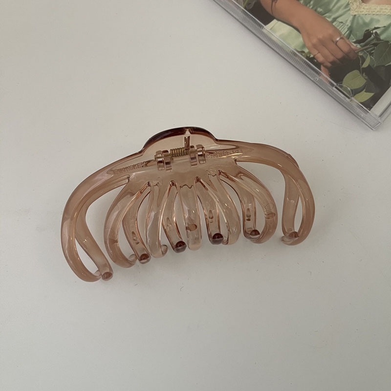 Rot und Braun gemischt clip sammlung einfache dame haar curler große zurück Löffel bad praktische clip clip_voghion.com