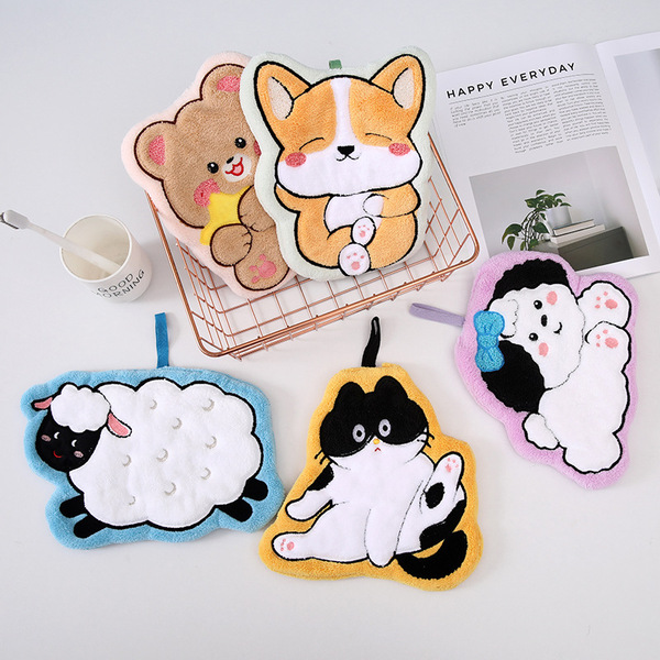 Children's towel with animals