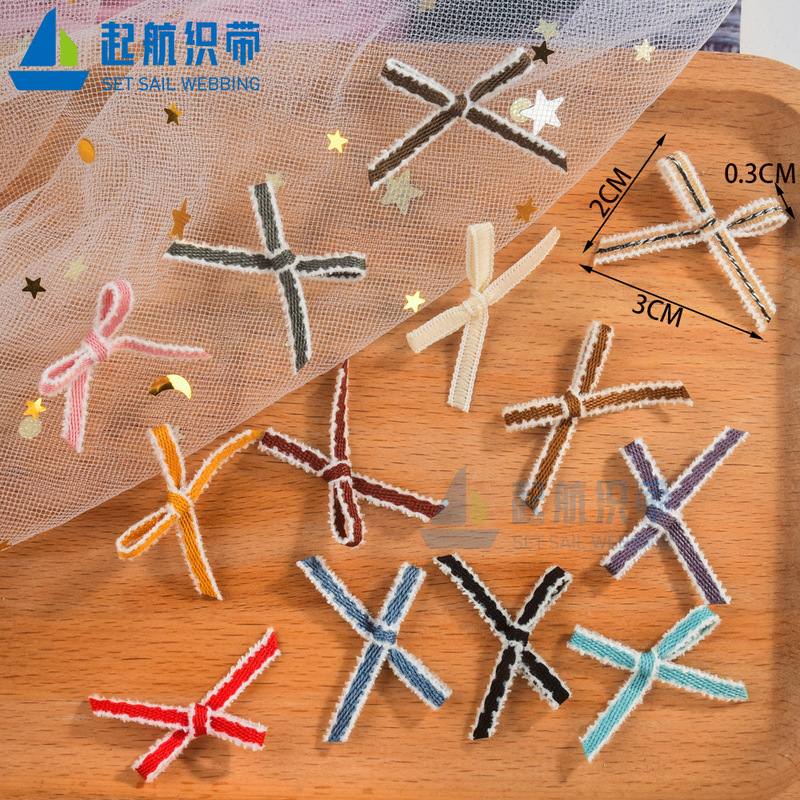 1 points bow manufacturers sell children's underwear clothing accessories small flower knot machine ribbon ribbon bow