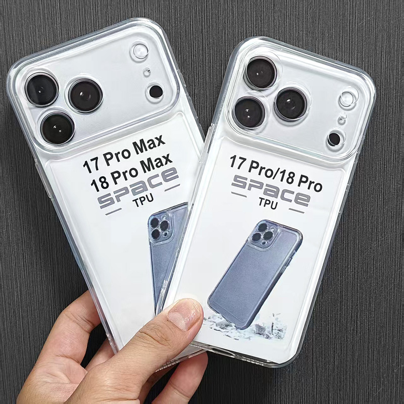 Space Case suitable for iPhone 18 Pro, 1.5mm transparent phone case, shockproof and durable protective cover