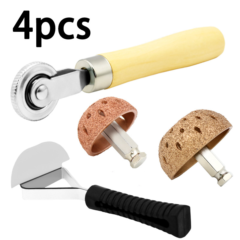 Juego de herramientas de reparación de neumáticos Cabezal de rectificado tipo cuenco rodillo de reparación de neumáticos cabezal de rectificado de 42mm kit de reparación de rodillos de plástico