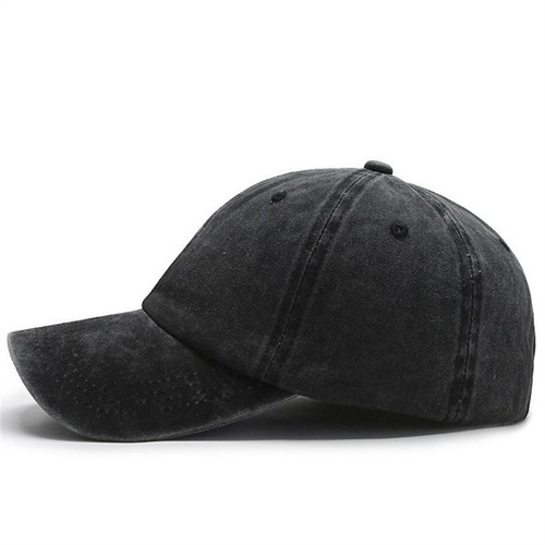  New Washed Cotton Solid Color Glossy Board Baseball Cap Women's and Men's Baseball Cap Casual Peaked Cap Korean Style Hat Distressed