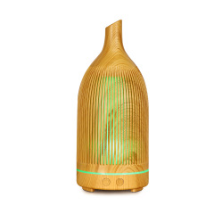 5V Colored Aroma Lamp Hollow Aroma Diffuser Ultrasonic Mini Desk USB Humidifier Wine Bottle Wood Grain Aroma Diffuser