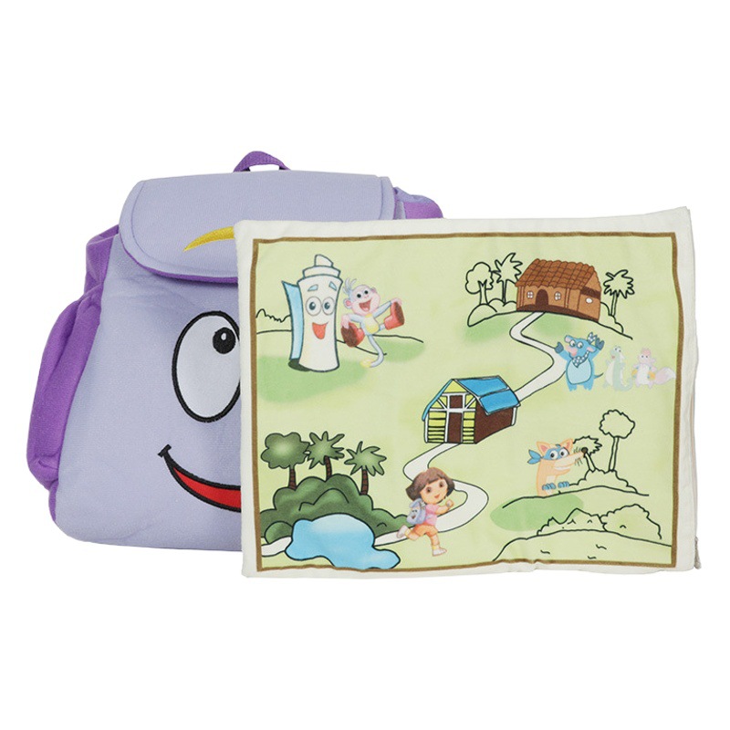 U.S. Animation Dora Backpack Dora Map Small Backpack Elementary School Junior High School High School University School Bag