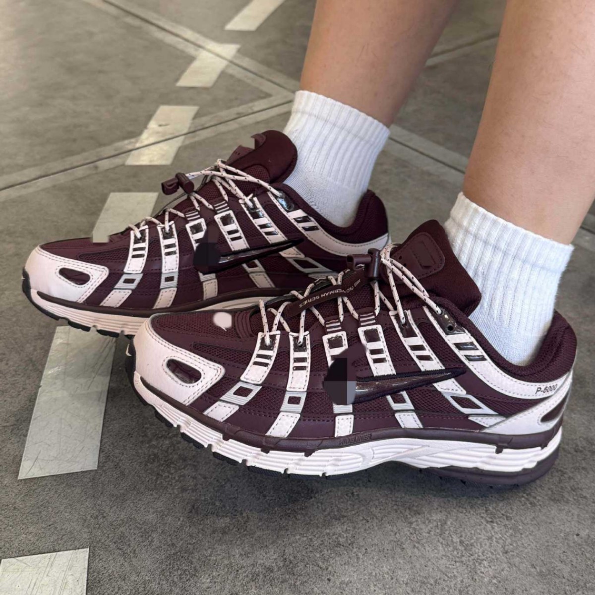 High-quality P6000 running shoes for men and women, low-top, wear-resistant, non-slip, breathable, thick-soled, height-increasing dad sneakers