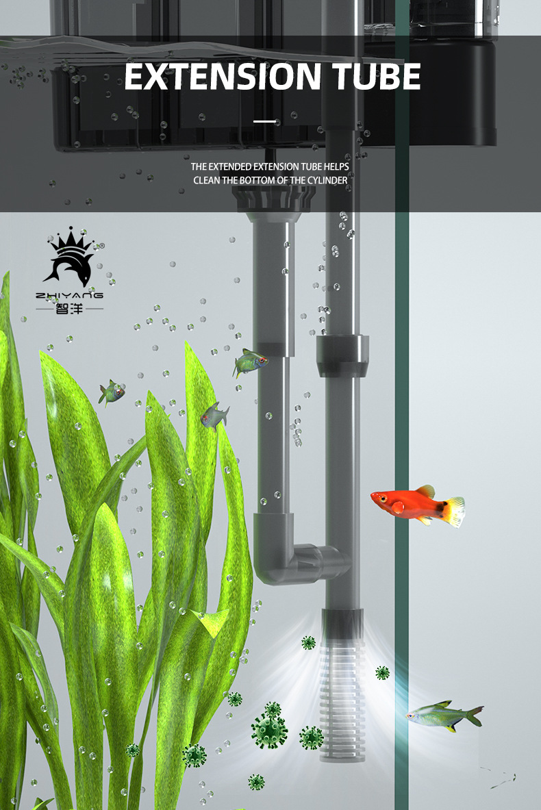 Title 8, 110V 220V Aquarium filter Wall-mounted fish tan...
