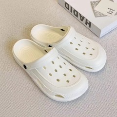 Women's Summer Holes Shoes for Sports Outdoor Wear, Fashion Anti-Slip Couples Cooling Slippers for Men, Beach Shoes, Imported Cross-Border Special Supply