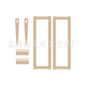 Набор из 6 штук из деревянного плетеного комплекта деревянный кронштейн крючком шерстяной инструмент DIY расческа через проволоку