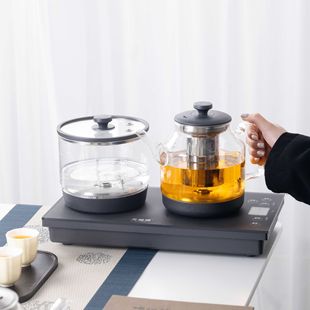Tianfuyuan V66 Full Intelligent Electric Tea Stove Household Double Oven Double Water Glass Kettle Anti-dry Tea Boiling Stove