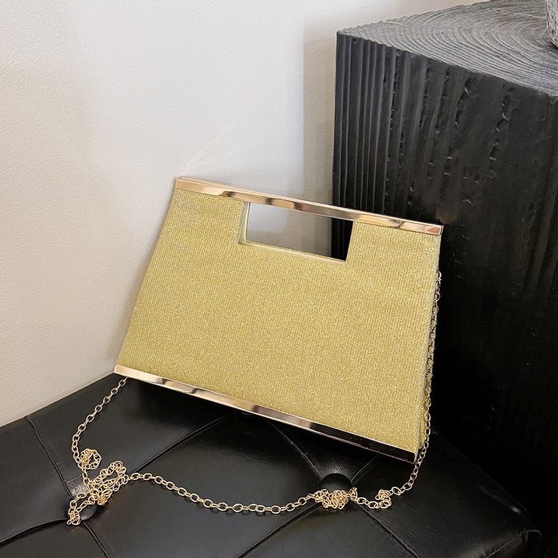 Sparkly Small Square Handbag Women's Evening Clutch Bag for Banquets, Cheongsam, Gowns, and KTV Princess Bag - Thumbnail 2