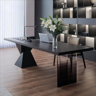 Italian Minimalist Desk Home Acrylic North American Ash Wood Tea Table Simple Living Room Solid Wood Desk
