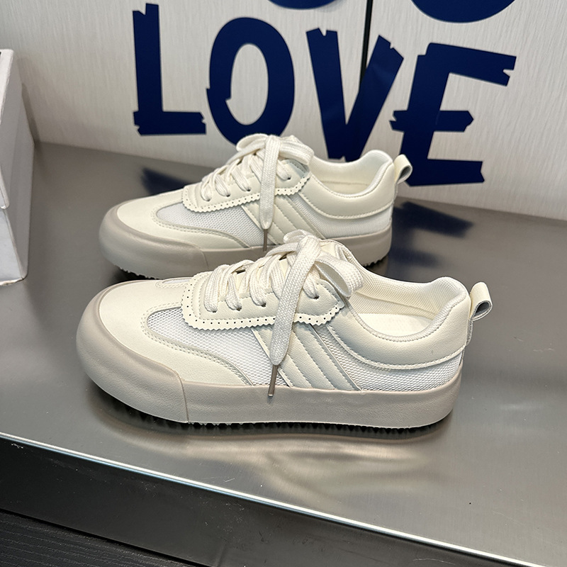 8219 Transparent Mesh White Sneakers for Women, New Spring/Summer Mesh German Training Shoes, Low-top Versatile Casual Shoes for Students