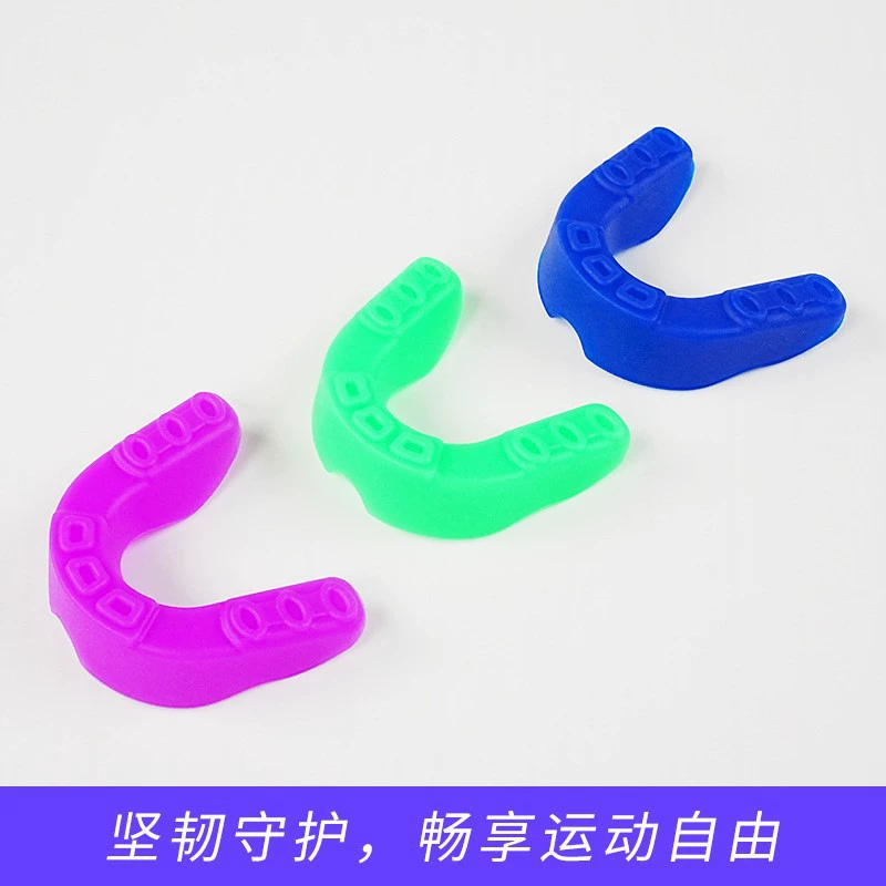 Спортивные жевательные силиконовые капы для рта без коробки, капы для баскетбола и бокса