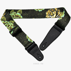 PP guitar strap ethnic sunflower flower musical instrument accessories guitar strap guitar shoulder strap crossbody guitar strap