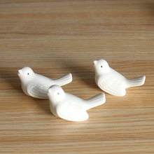 陶瓷小鸟工艺品 高白陶瓷小鸟筷子架 家居装饰陶瓷摆件 花宠0768