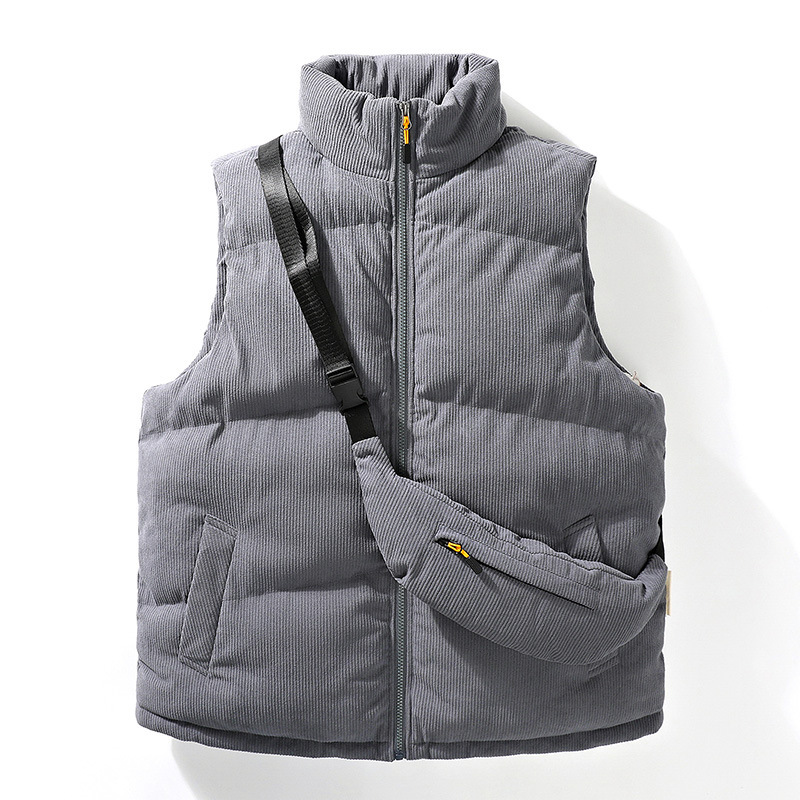 Sending Backpack Vest high quality Vest Men's Corduroy Vest Couple's Backpack Vest Vest Warm Waistcoat