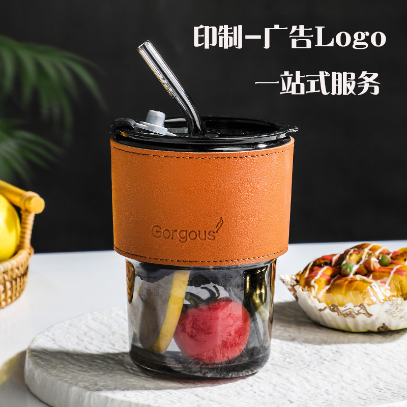 人気の竹カップ、ガラス製ウォーターカップ、ストローカップ、コーヒーカップ、プリントロゴ広告カップ、ミルクダブルドリンクカップ、お土産|undefined