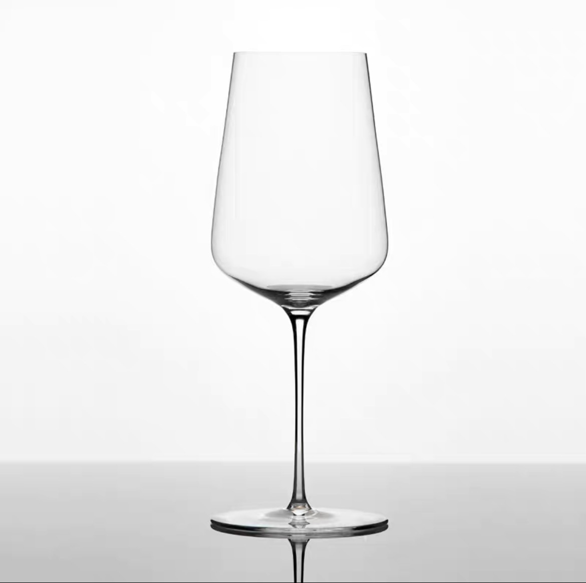 Taza de vino tinto de cristal ultrafino sin plomo hecha a mano con copa de techo de calidad nacional