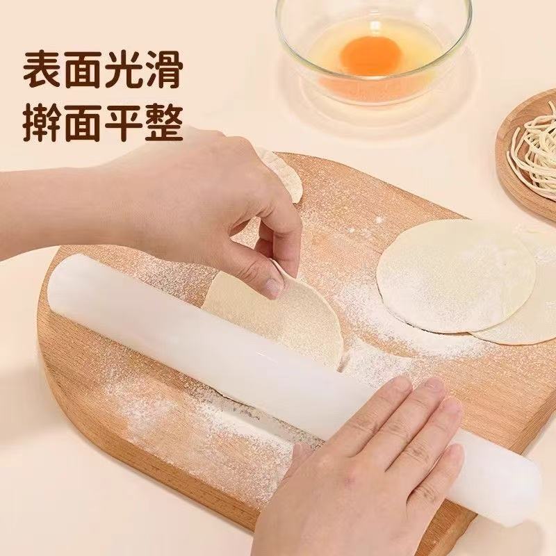 プラスチック PP 麺棒ノンスティック家庭用麺棒多機能ツーインワンレモンスティック家庭用固体麺棒|undefined