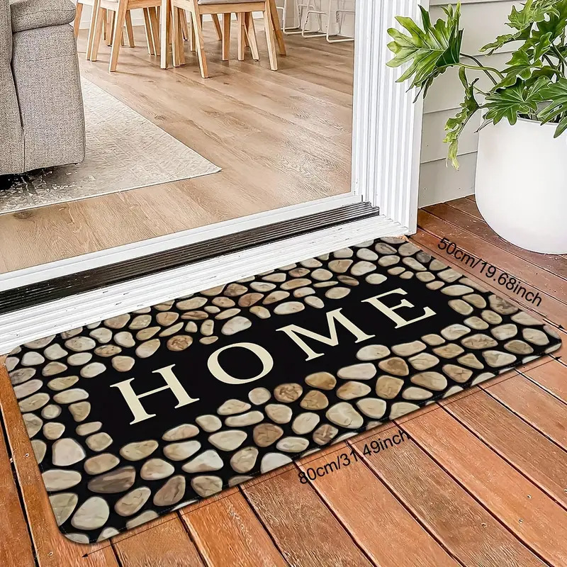 Casual Letter Diatom Ooze Carpet Bathing display picture 2