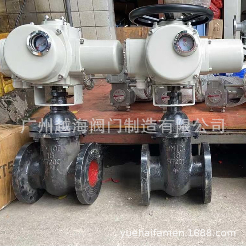 铸铁法兰电动闸阀 大口径电动软密封闸阀 Z45X弹性座封法兰闸阀