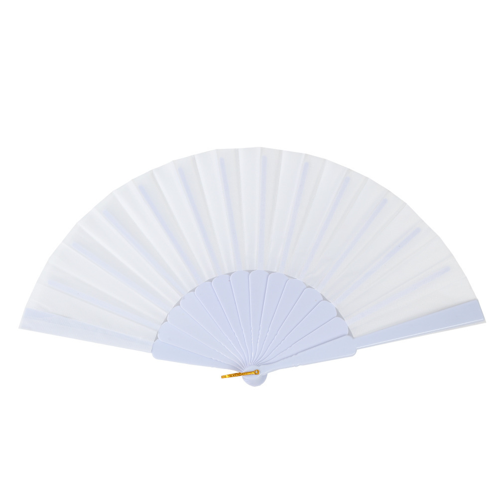 Fabricante Tai Chi Kung Fu Fan Plaza Artes marciales Performance Ventilador plegable de plástico Ventilador de viento chino rojo